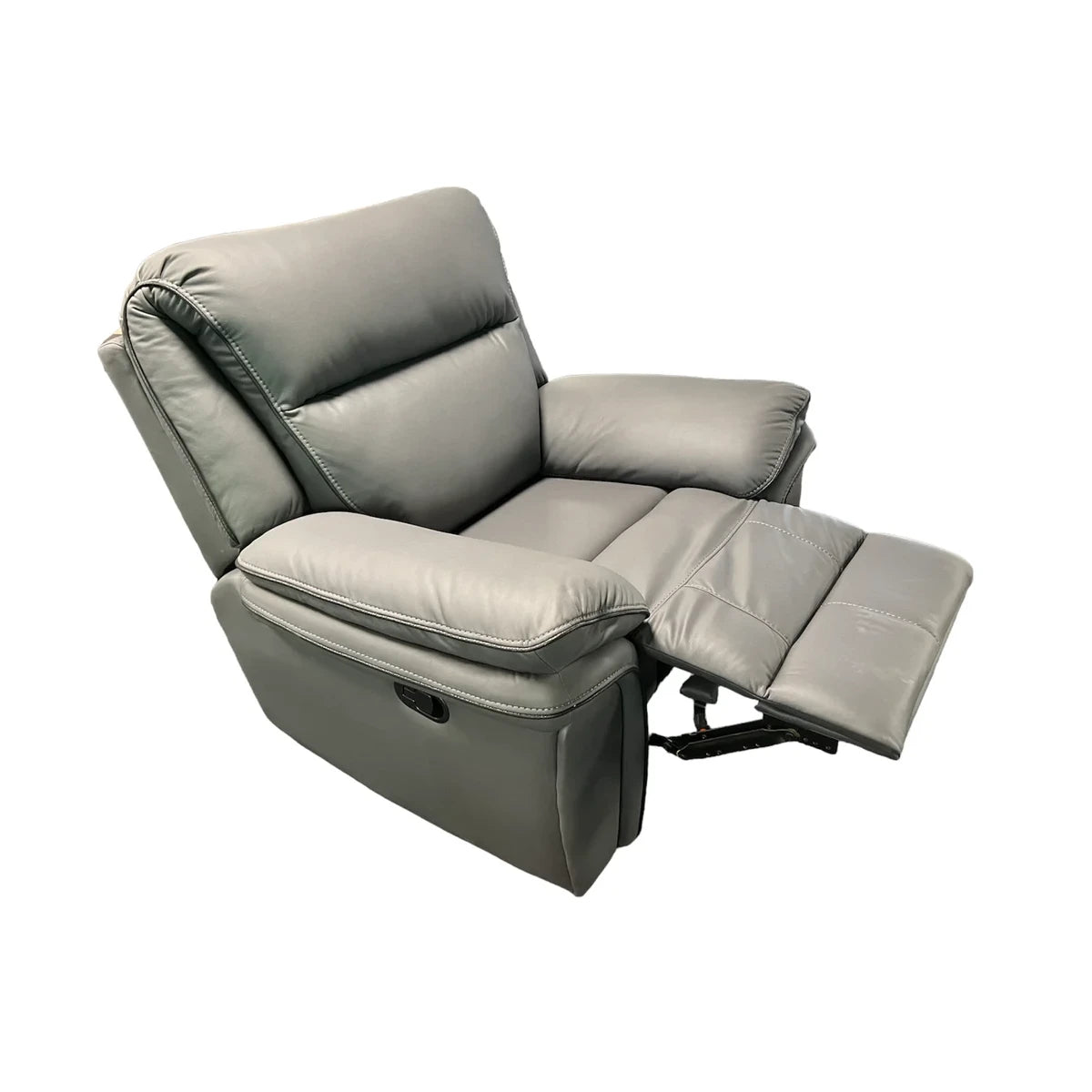 Mont Leather Look Fabric Manual Recliner Armchair - Pendle Village Furniture
