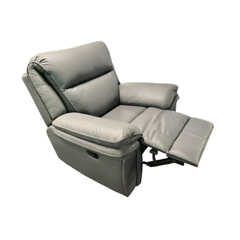 Mont Leather Look Fabric Manual Recliner Armchair - Pendle Village Furniture