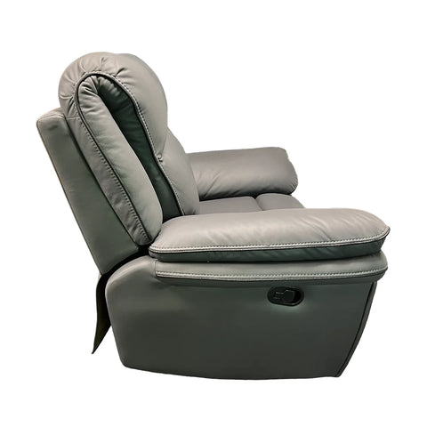 Mont Leather Look Fabric Manual Recliner Armchair - Pendle Village Furniture