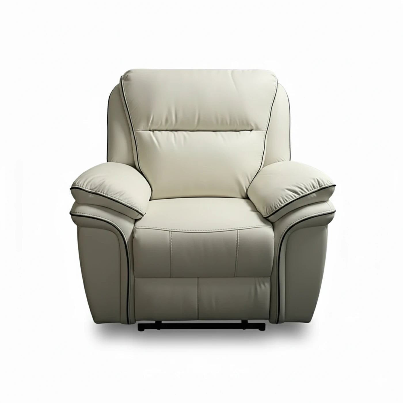 Mont Leather Look Fabric Manual Recliner Armchair - Pendle Village Furniture