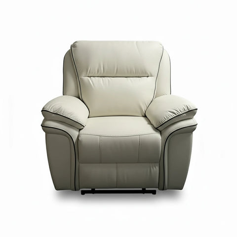 Mont Leather Look Fabric Manual Recliner Armchair - Pendle Village Furniture