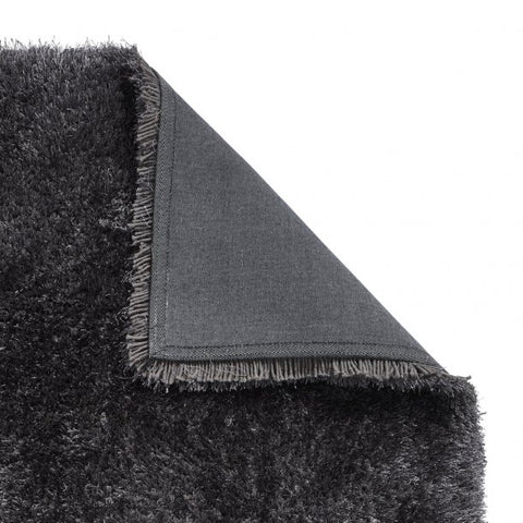 Montana Dark Grey Luxury Shaggy Rug - Pendle Village Furniture