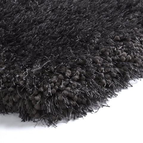 Montana Dark Grey Luxury Shaggy Rug - Pendle Village Furniture