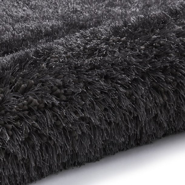 Montana Dark Grey Luxury Shaggy Rug - Pendle Village Furniture