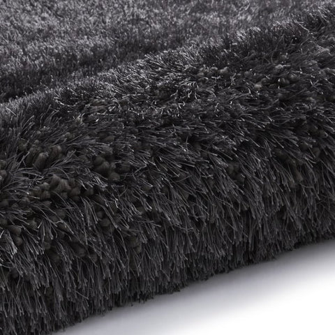 Montana Dark Grey Luxury Shaggy Rug - Pendle Village Furniture