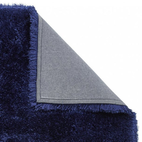Montana Dark Navy Luxury Shaggy Rug - Pendle Village Furniture