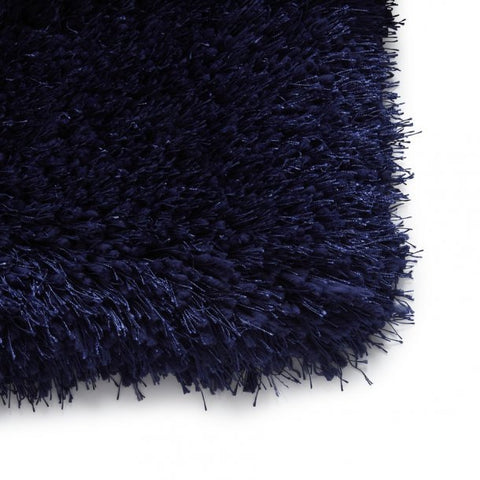 Montana Dark Navy Luxury Shaggy Rug - Pendle Village Furniture