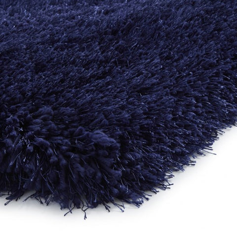 Montana Dark Navy Luxury Shaggy Rug - Pendle Village Furniture