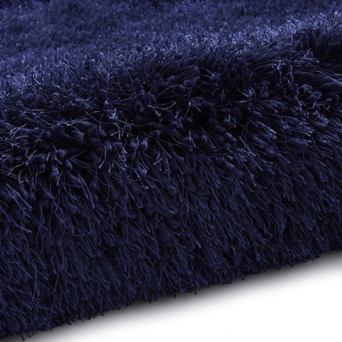 Montana Dark Navy Luxury Shaggy Rug - Pendle Village Furniture
