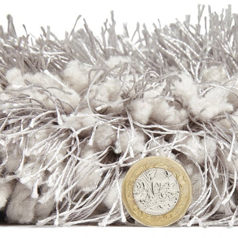 Montana Silver Luxury Shaggy Rug - Pendle Village Furniture