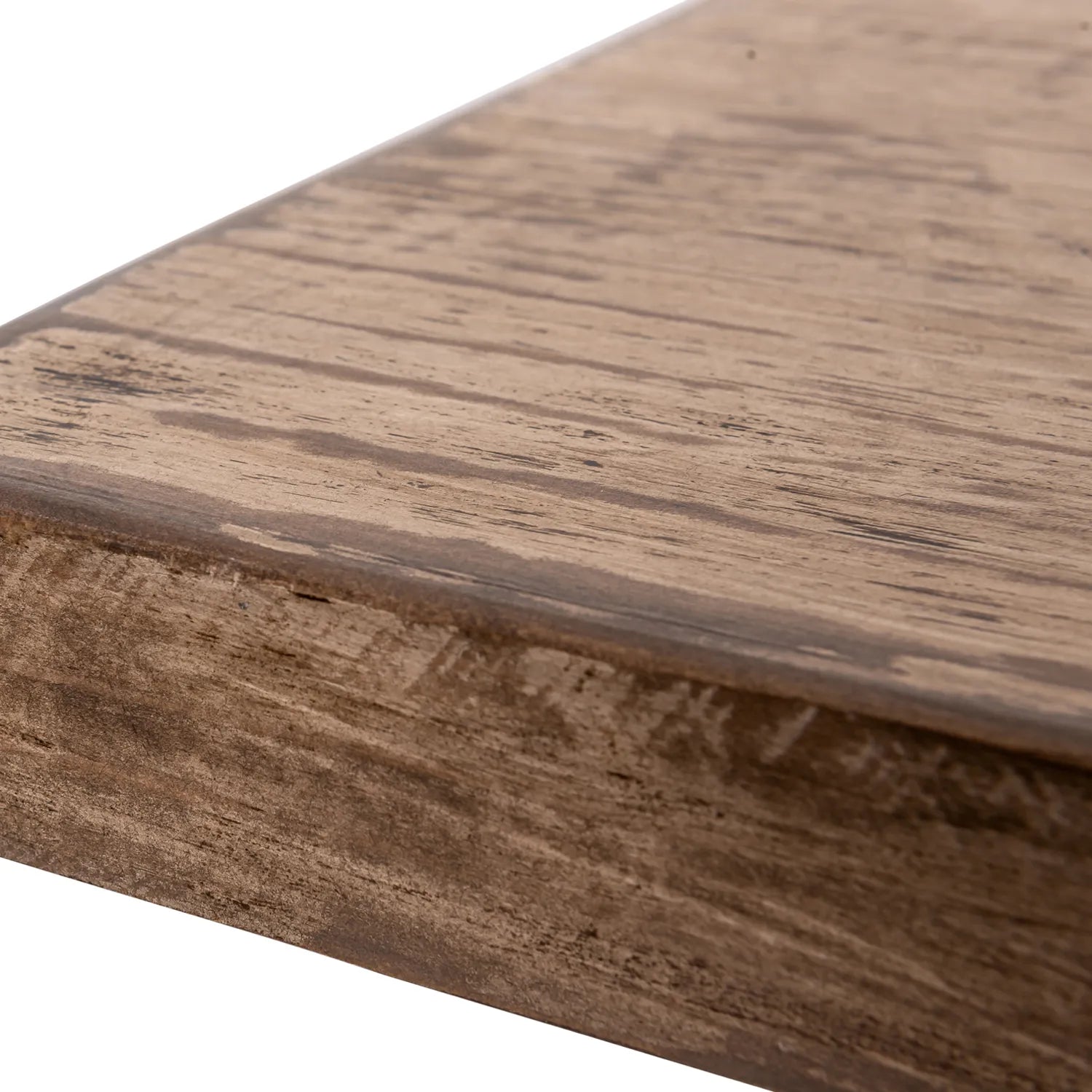 Montauk Large 2m Dining Table showcasing the iconic signature beam surrounded in Black Iron Leg Support - Table Top