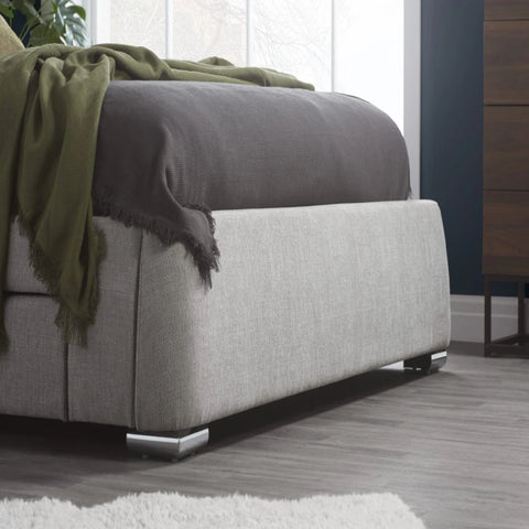 Strong support legs with refined silver finish.