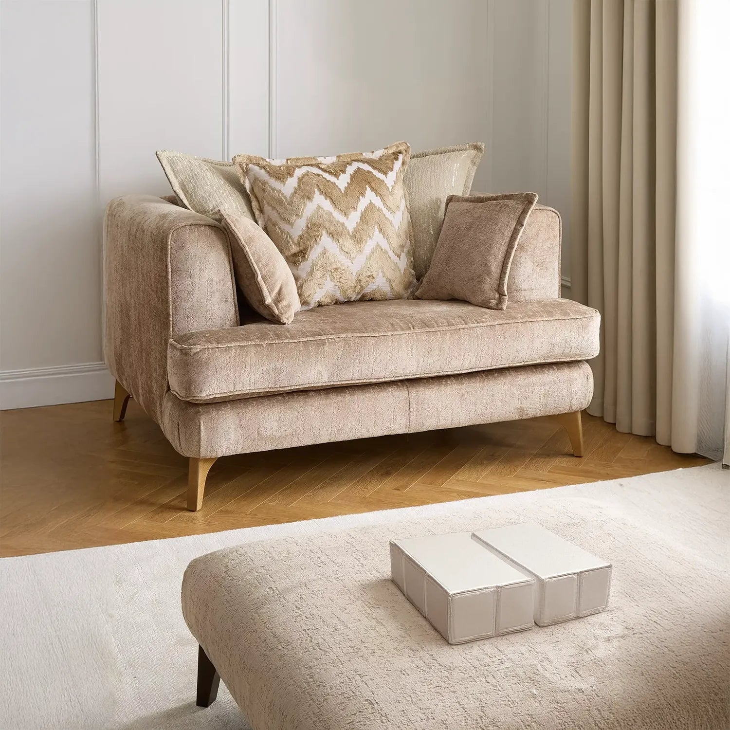 Monterrey Aaron Fabric Scatter Back Sofa Collection - Pendle Village Furniture