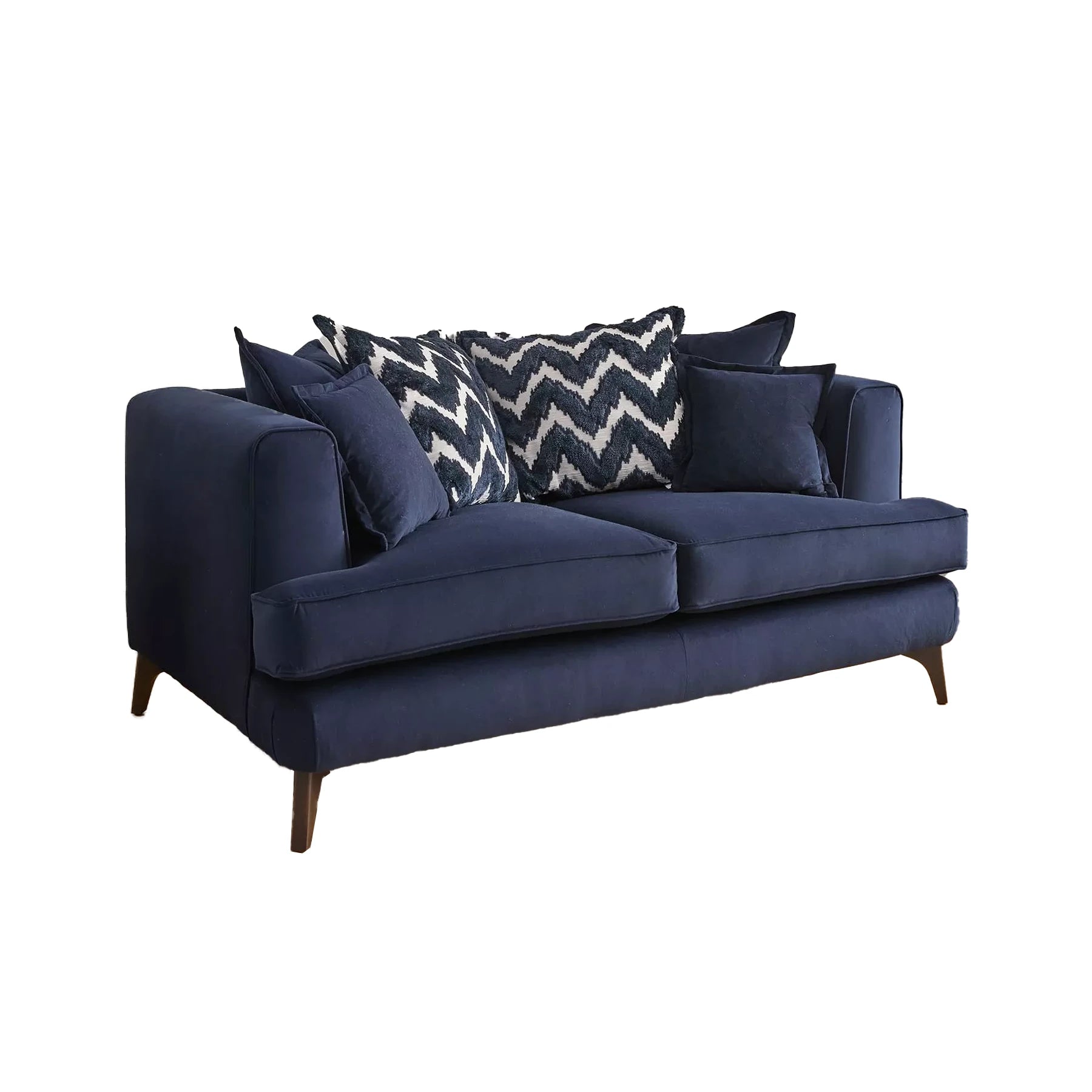 Monterrey Regent Plush Velvet Scatter Back 2 Seater Sofa - Pendle Village Furniture