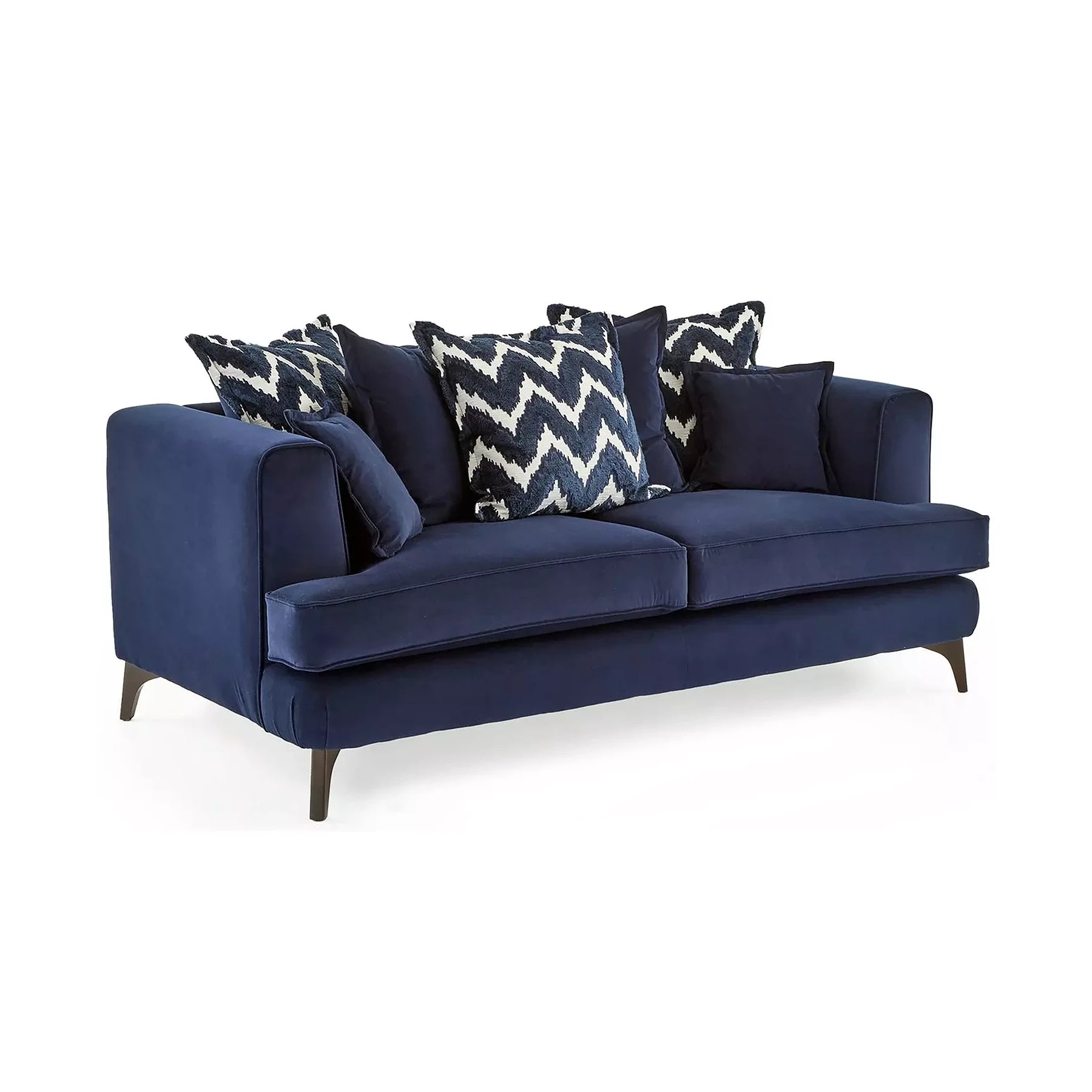 Monterrey Regent Plush Velvet Scatter Back 3 Seater Sofa - Pendle Village Furniture