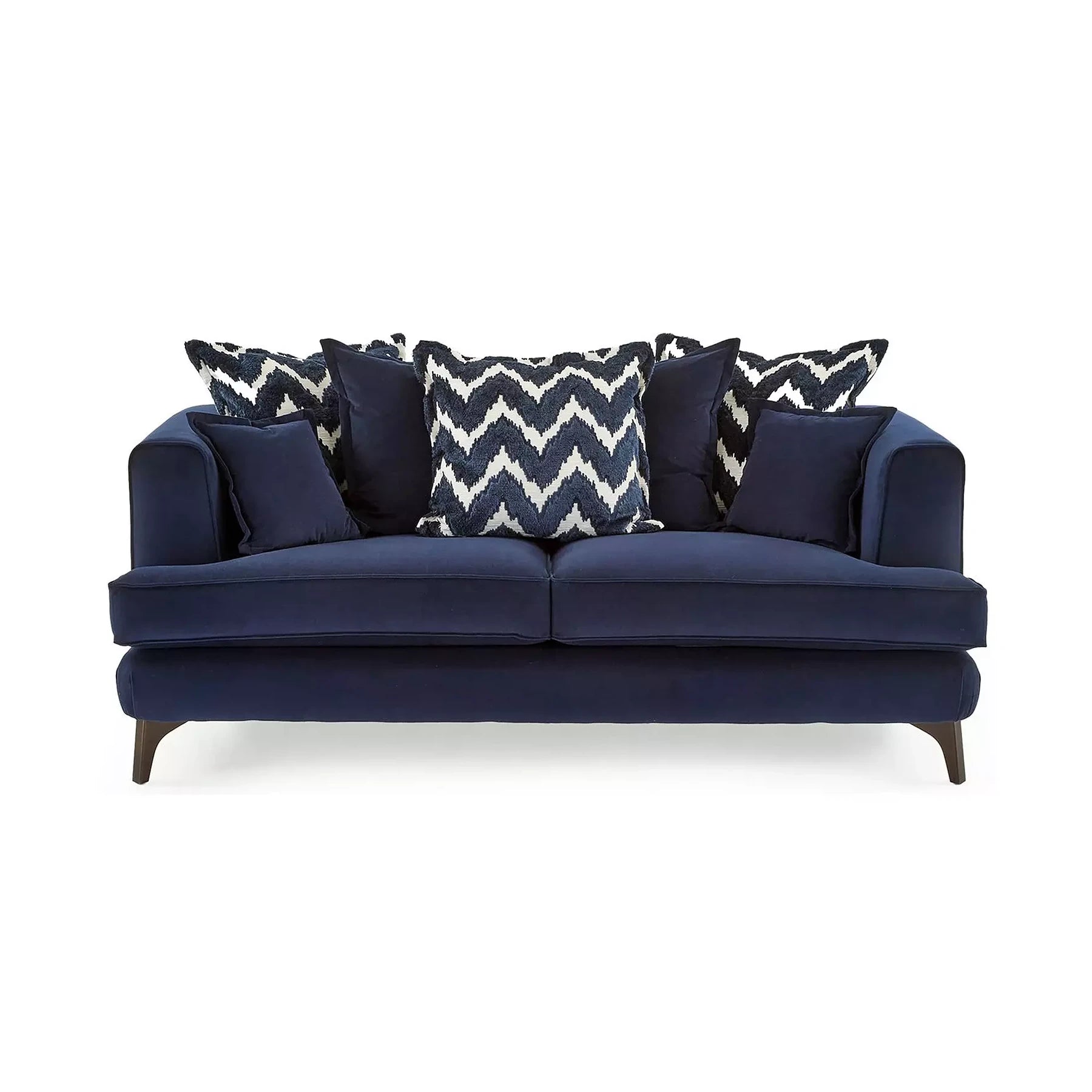Monterrey Regent Plush Velvet Scatter Back 3 Seater Sofa - Pendle Village Furniture
