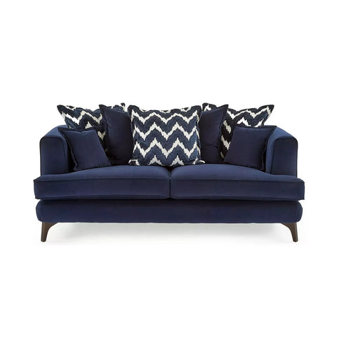 Monterrey Regent Plush Velvet Scatter Back 3 Seater Sofa - Pendle Village Furniture