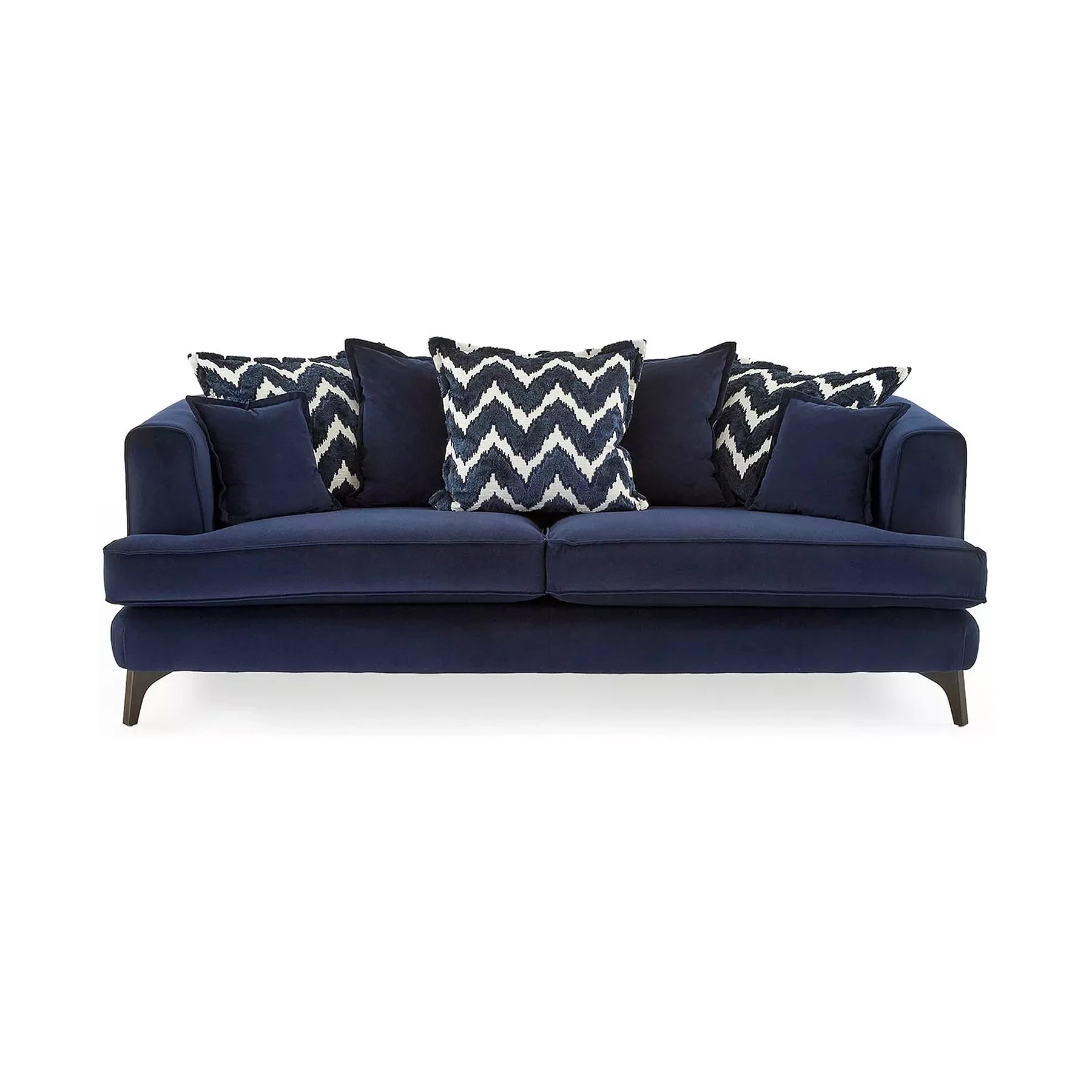 Monterrey Regent Plush Velvet Scatter Back 4 Seater Sofa - Pendle Village Furniture