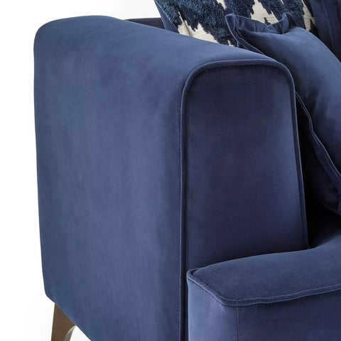 Monterrey Regent Plush Velvet Scatter Back 3 Seater Sofa - Pendle Village Furniture