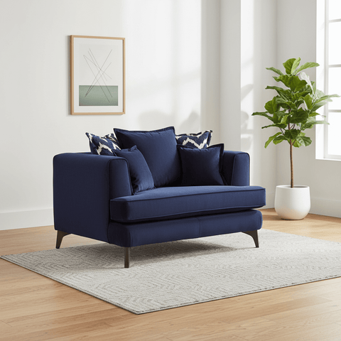 Monterrey Regent Plush Velvet Scatter Back Love Chair
