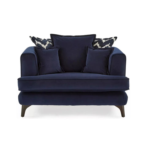 Monterrey Regent Plush Velvet Scatter Back Love Chair - Pendle Village Furniture