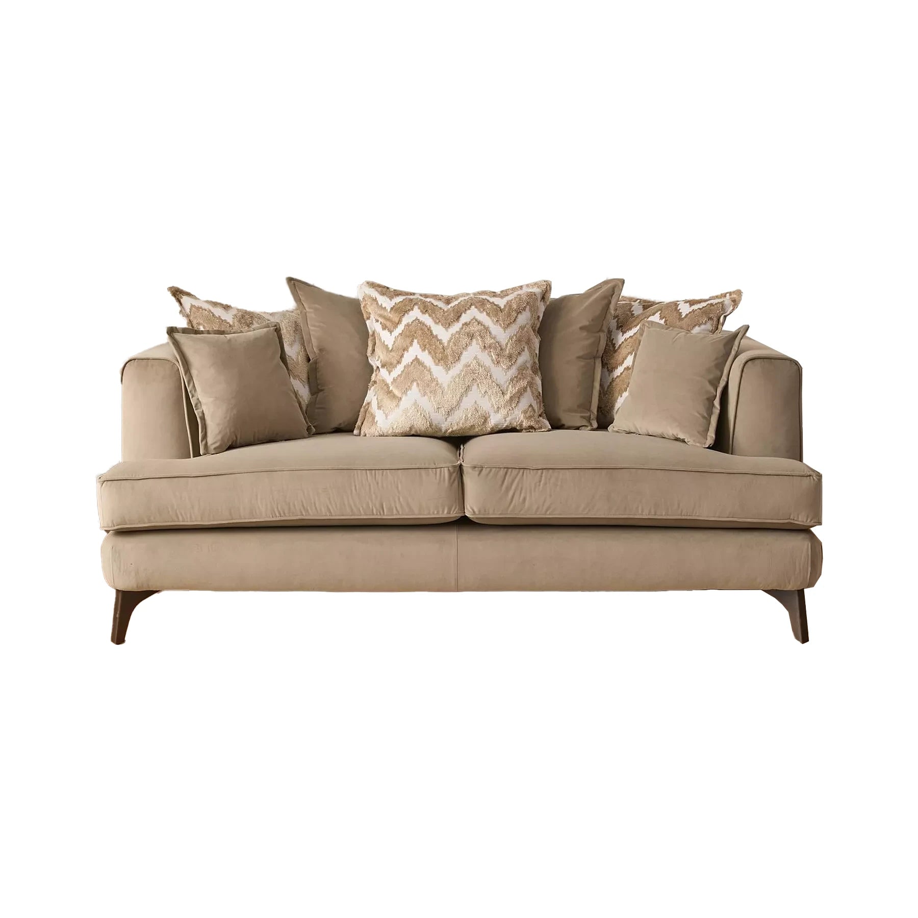 Monterrey Regent Plush Velvet Scatter Back 3 Seater Sofa - Pendle Village Furniture