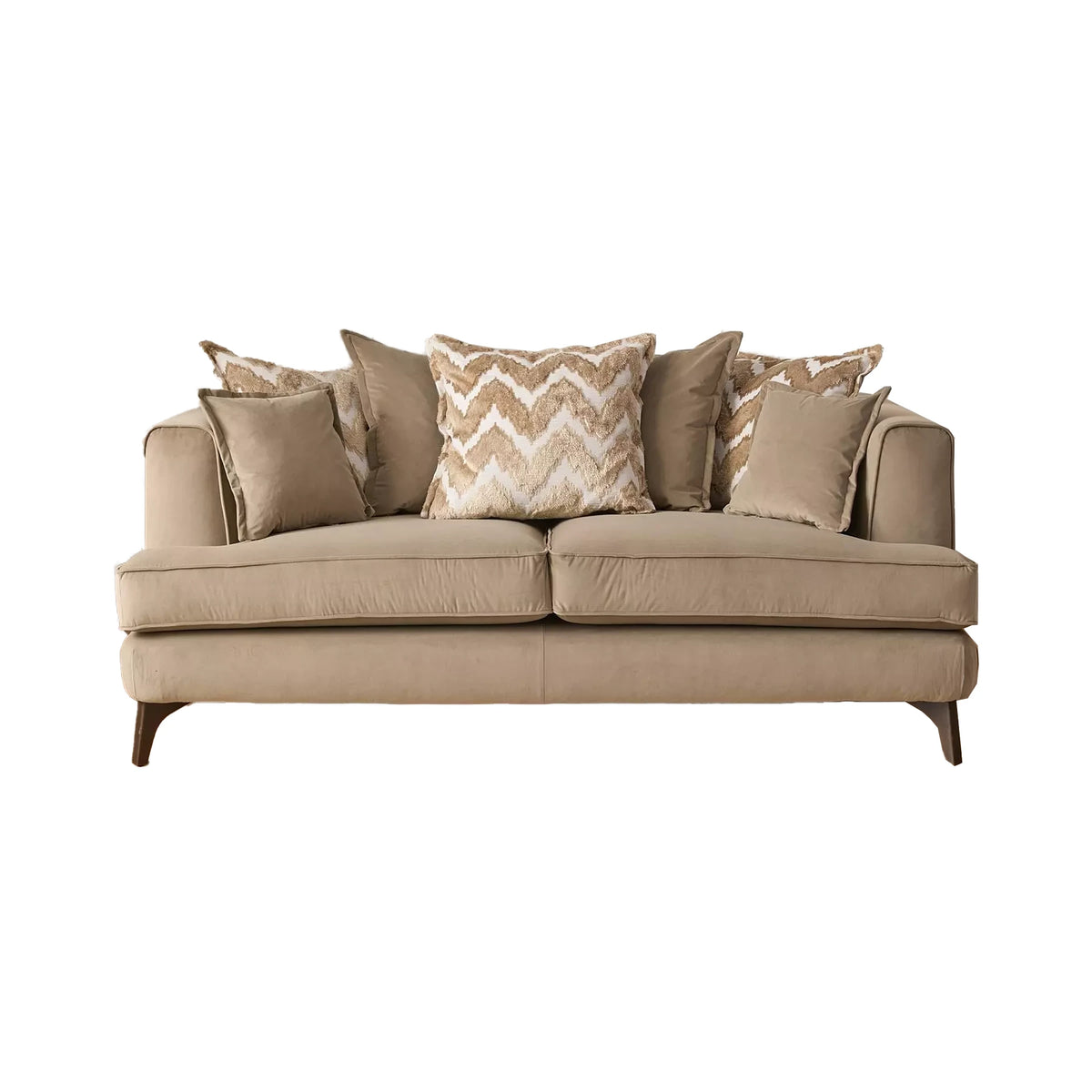 Monterrey Regent Plush Velvet Scatter Back 3 Seater Sofa - Pendle Village Furniture