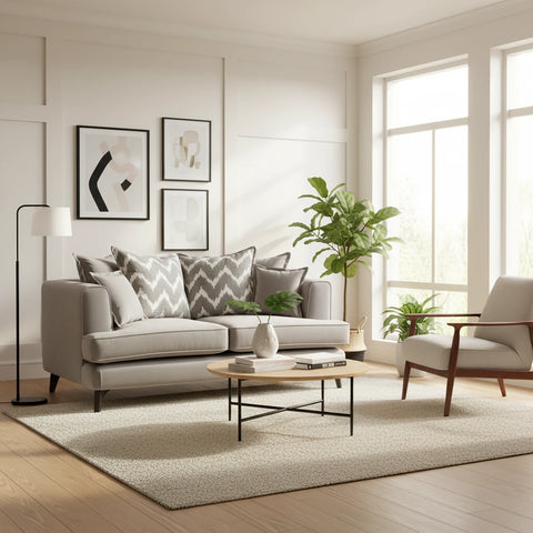 Monterrey Regent Plush Velvet Scatter Back 2 Seater Sofa - Pendle Village Furniture