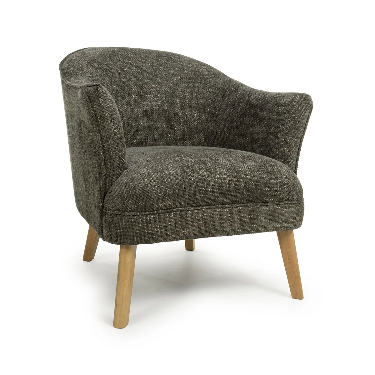 Munich Flax Effect Green Armchair - Pendle Village Furniture