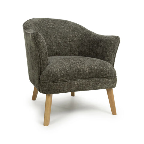 Munich Flax Effect Green Armchair - Pendle Village Furniture
