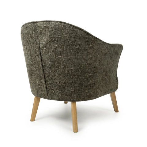 Munich Flax Effect Green Armchair - Pendle Village Furniture