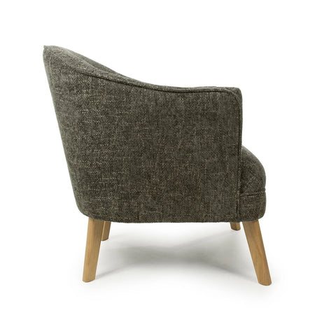 Munich Flax Effect Green Armchair - Pendle Village Furniture