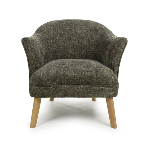 Munich Flax Effect Green Armchair - Pendle Village Furniture