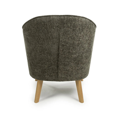 Munich Flax Effect Green Armchair - Pendle Village Furniture