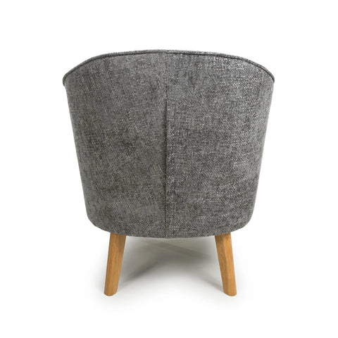 Munich Flax Effect Grey Armchair - Pendle Village Furniture