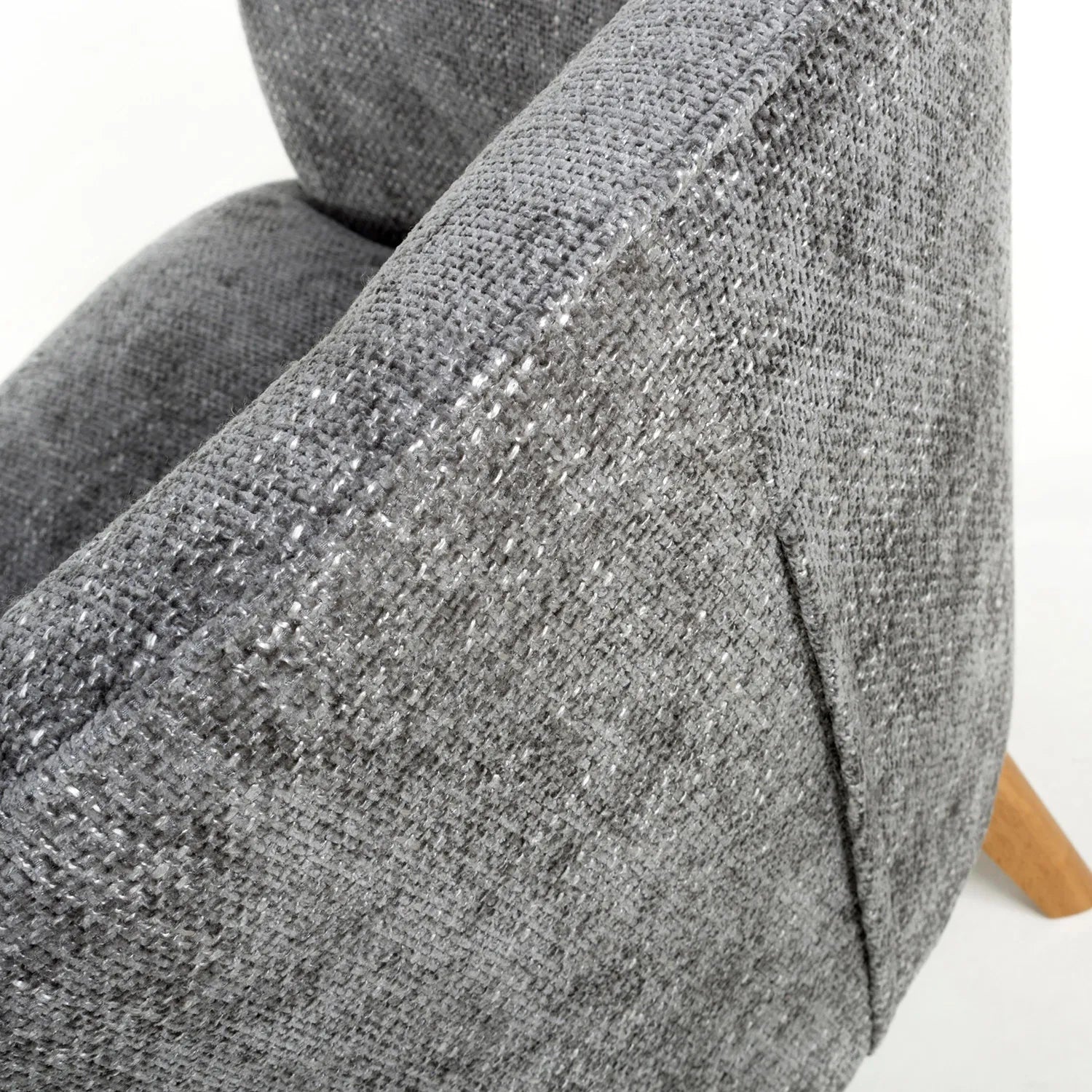 Munich Flax Effect Grey Armchair - Pendle Village Furniture