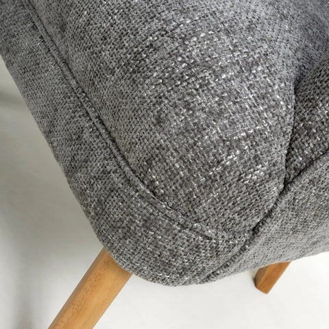 Munich Flax Effect Grey Armchair - Pendle Village Furniture