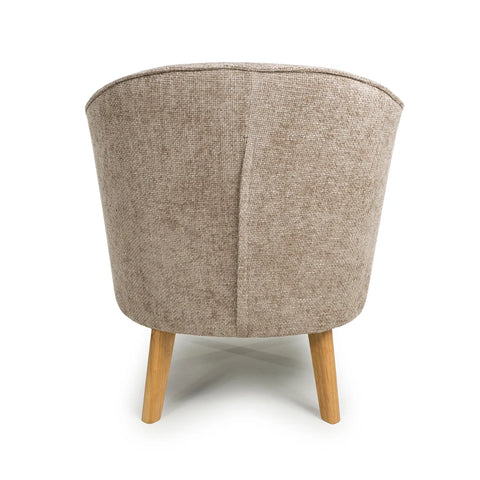 Munich Flax Effect Natural Armchair - Pendle Village Furniture