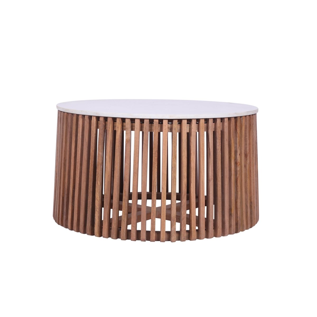 Murata Mango Wood & Marble Coffee Table - Pendle Village Furniture