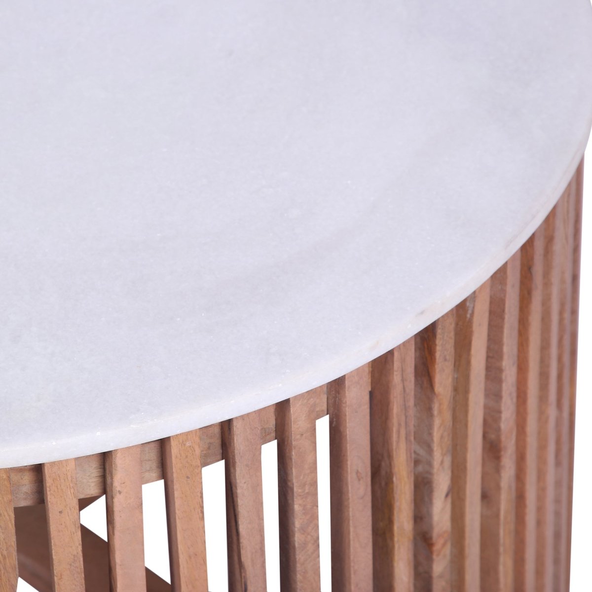 Murata Mango Wood & Marble Coffee Table - Pendle Village Furniture