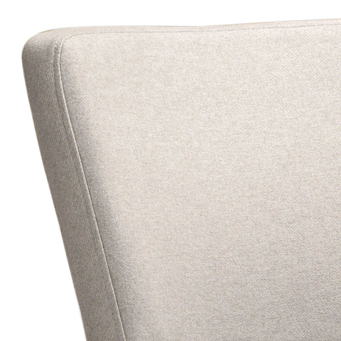 Set of 4 Nico Yellow Gold Fabric Dining Chairs with Oak Legs