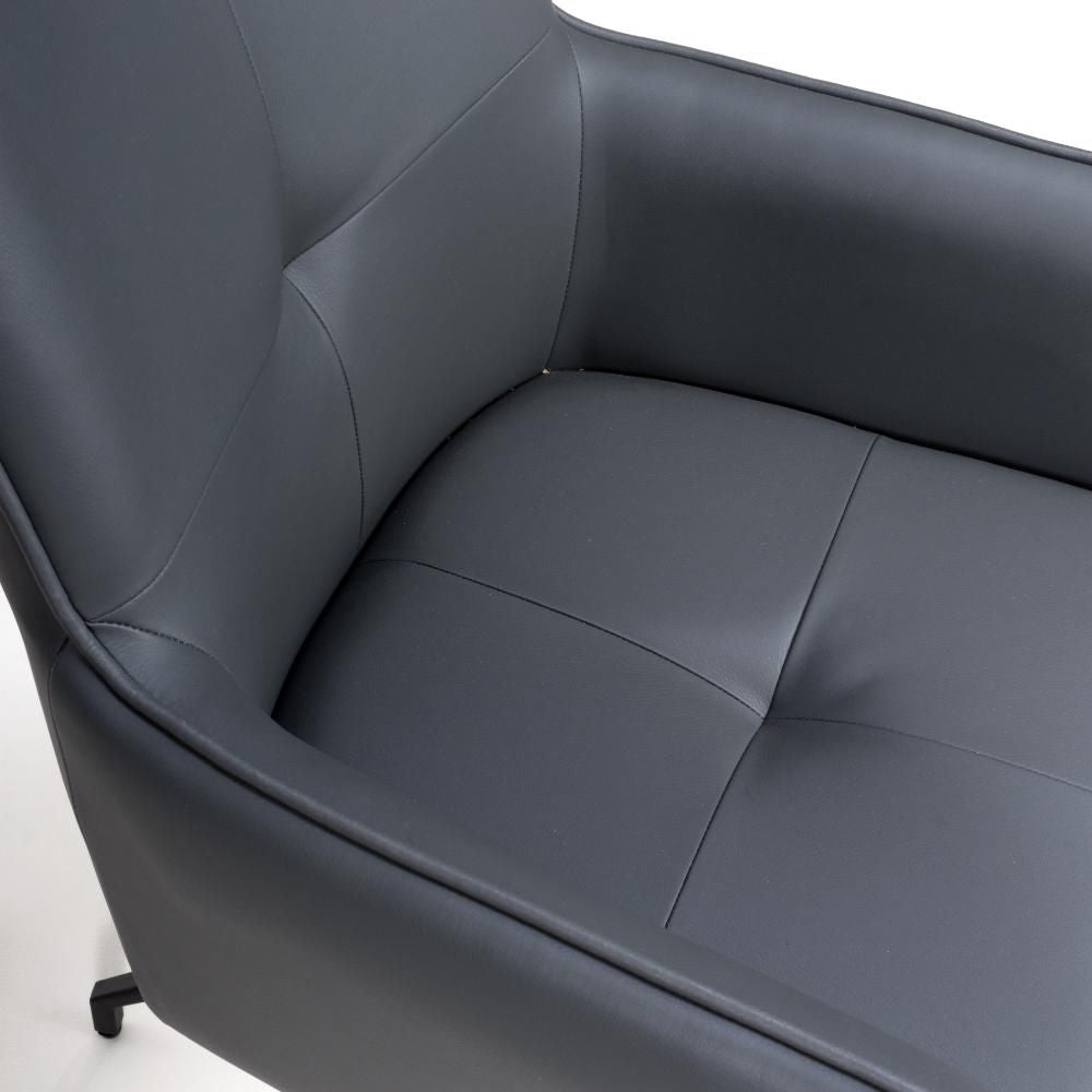 Nixon Grey Swivel Arm Dining Chair