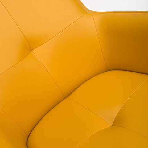 Nixon Ochre Swivel Arm Dining Chair