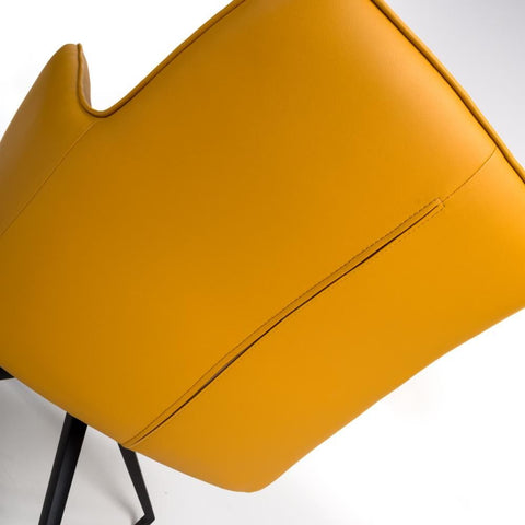 Nixon Ochre Swivel Arm Dining Chair