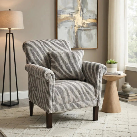 Nala Pattern Fabric Accent Chair