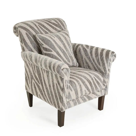 Nala Pattern Fabric Accent Chair