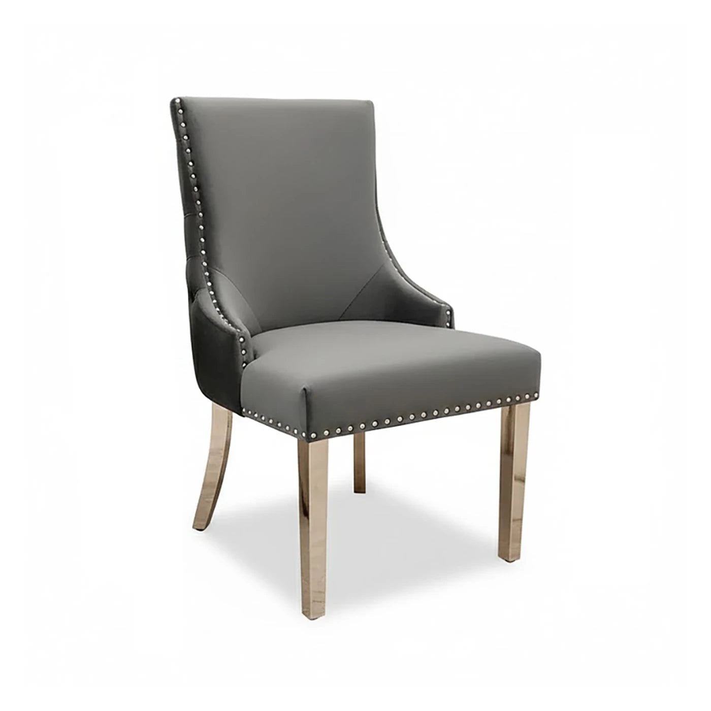 Bentley 1.8M Venice Grey Marble Dining Table with 6 Nelson Dark Grey Velvet Chairs - Pendle Village Furniture