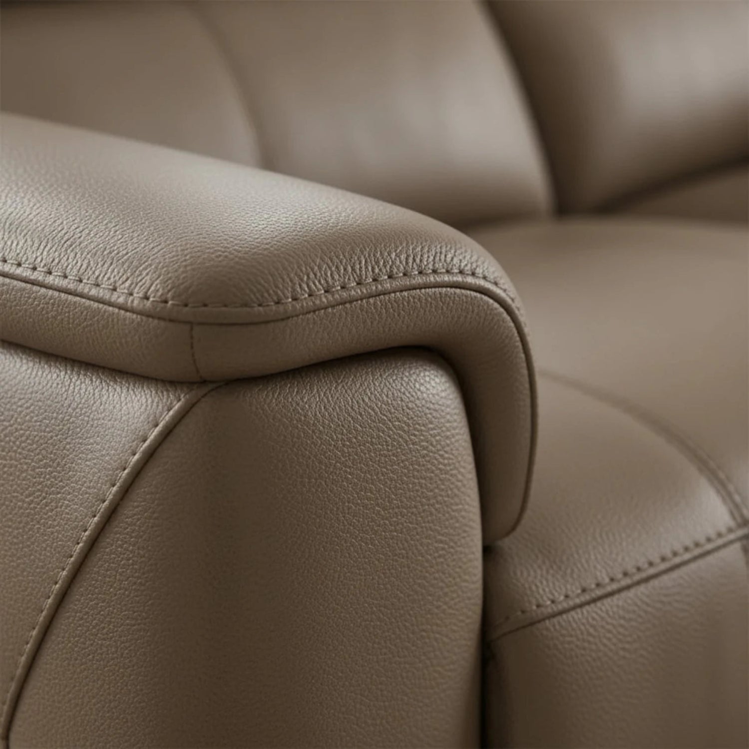 Luxury leather upholstery offering comfort and long-lasting quality.