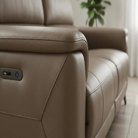 Power reclining mechanism with smooth electronic control.
