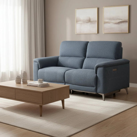 Stylish 2 seater recliner sofa with premium upholstery and sleek finish.
